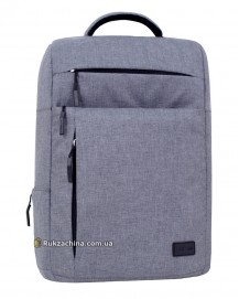 Рюкзак для ноутбука "Волнорез" (20л) TM BAGLAND 17,3" (серый)