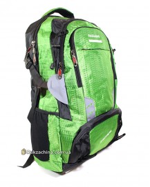 Туристический рюкзак (40л) (черно-зеленый)