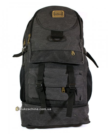 Туристический раздвижной рюкзак (35-45л) (серый)