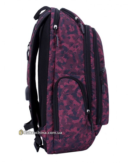 Рюкзак TM BAGLAND "Tibo" (23л) USB/наушники/17" (бордовый)