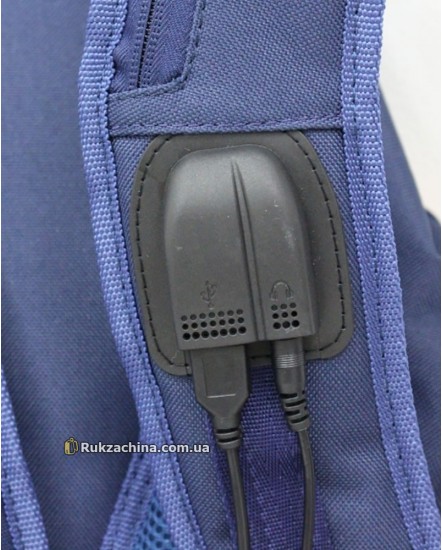 Рюкзак TM BAGLAND "Granite" (23л) USB/наушники/15" (синий)