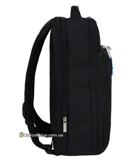 Рюкзак TM BAGLAND "Boss" (16л) USB/наушники/15,6" (черный)