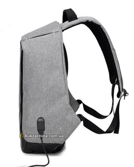 Рюкзак для ноутбука 15" c USB BRITBAG (20л.) Bobby Gray