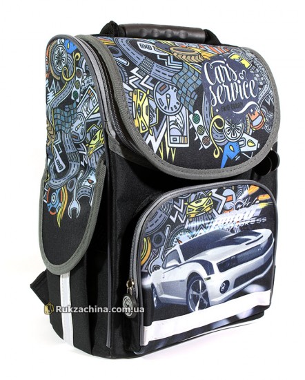 Рюкзак школьный ортопедический (12л) TM SMILE "Cars Service"
