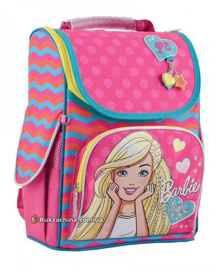 Рюкзак школьный для девочки (12л) ТМ 1-ВЕРЕСНЯ "Barbie rose"